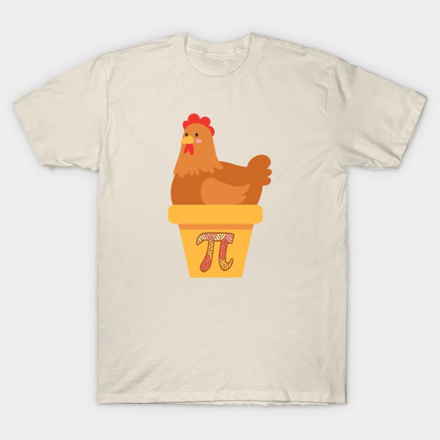 Chicken Pot Pi T-Shirt by Contentarama